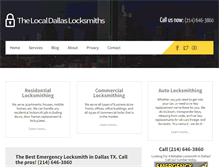 Tablet Screenshot of localdallaslocksmiths.com